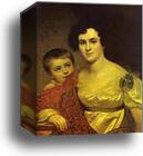 Portrait of A. I. Molchanova with Daughter by Orest Kiprensky, Canvas Print