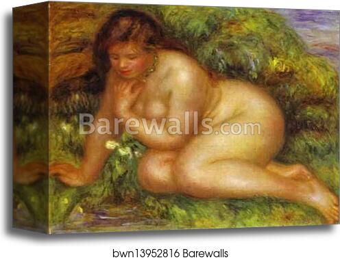 Bather Admiring Herself in the Water, called Psyche by Pierre-Auguste Renoir, Canvas Print Bather Admiring Herself in the Water, called Psyche by Pierre-Auguste Renoir, Canvas Print