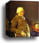 Portrait of Charles-Pierre Pécoul, Contractor of Royal Buildings, Father-in-Law of the Artist by Jacques-Louis David, Canvas Print