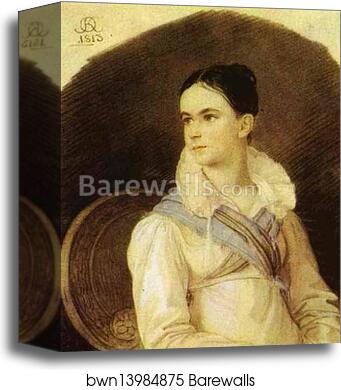 Portrait of N. V. Kochubey by Orest Kiprensky, Canvas Print