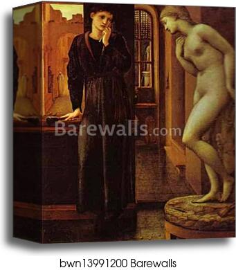 The Hand Refrains. The Pygmalion Series by Sir Edward Coley Burne-Jones, Canvas Print The Hand Refrains. The Pygmalion Series by Sir Edward Coley Burne-Jones, Canvas Print