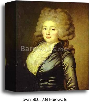 Portrait of Olga Zherebtsova by Jean-Louis Voille, Canvas Print Portrait of Olga Zherebtsova by Jean-Louis Voille, Canvas Print