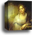 Portrait of M. I. Lopukhina by Vladimir Borovikovsky, Canvas Print