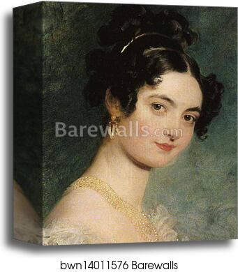 Lady Selina Meade. Detail by Sir Thomas Lawrence, Canvas Print Lady Selina Meade. Detail by Sir Thomas Lawrence, Canvas Print