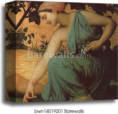 Spring. Detail by William-Adolphe Bouguereau, Canvas Print Spring. Detail by William-Adolphe Bouguereau, Canvas Print