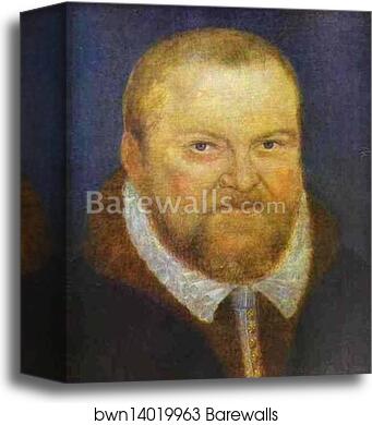 Portrait of the Elector Augustus of Saxony by Lucas Cranach The Younger, Canvas Print