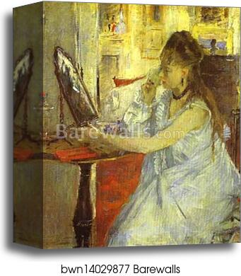 Young Woman Powdering Herself by Berthe Morisot, Canvas Print Young Woman Powdering Herself by Berthe Morisot, Canvas Print