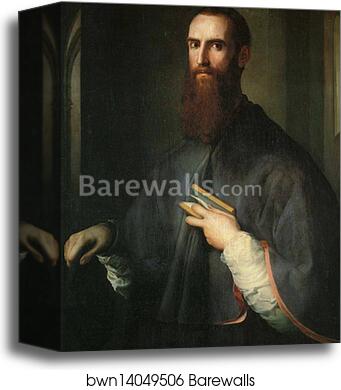 Portrait of Niccolo Ardinghelli by Jacopo Carrucci, Known As Pontormo, Canvas Print