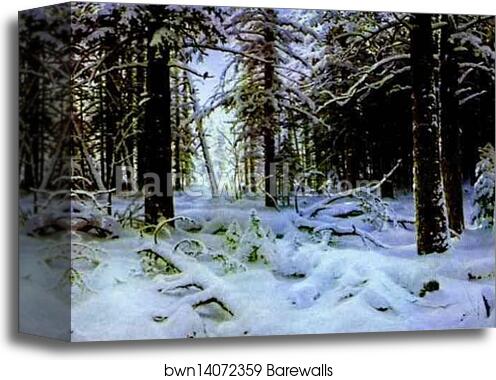 Winter by Ivan Shishkin, Canvas Print