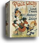 Les Magasins "A la Place Clichy" by René Péan, Canvas Print