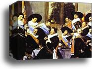 Banquet of the Officers of the Civic Guard of St. Andrew by Frans Hals, Canvas Print