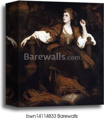 Sarah Siddons as the Tragic Muse by Sir Joshua Reynolds, Canvas Print Sarah Siddons as the Tragic Muse by Sir Joshua Reynolds, Canvas Print