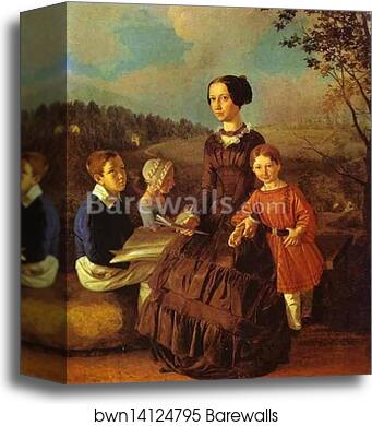 Family Portrait by Ivan Khrutsky, Canvas Print