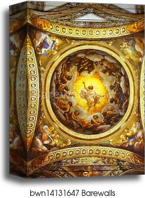 Vision of St. John the Evangelist by Correggio, Canvas Print Vision of St. John the Evangelist by Correggio, Canvas Print