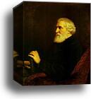 Portrait of the Author Ivan Turgenev by Vasily Perov, Canvas Print