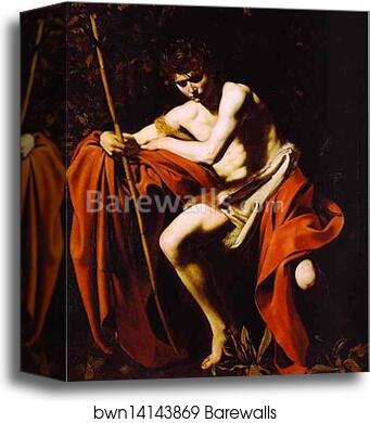 St. John the Baptist by Caravaggio, Canvas Print