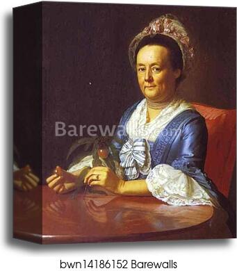 Mrs. John Winthrop by John Singleton Copley, Canvas Print