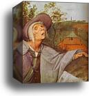 The Parable of the Blind. Detail by Pieter Bruegel The Elder, Canvas Print