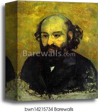 Self-portrait (Portrait de l'artiste par lui-même) by Paul Cézanne, Canvas Print