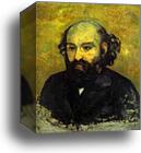 Self-portrait (Portrait de l'artiste par lui-même) by Paul Cézanne, Canvas Print