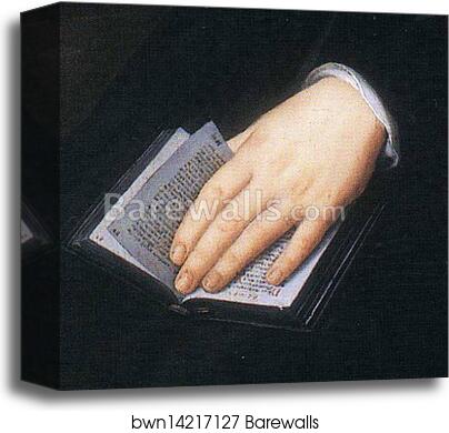 Portrait of Maria Salviati. Detail by Agnolo Bronzino, Canvas Print