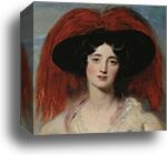 Mrs. Robert, later Lady Peel. Detail by Sir Thomas Lawrence, Canvas Print