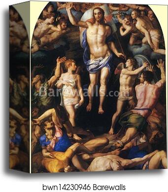 Resurrection by Agnolo Bronzino, Canvas Print