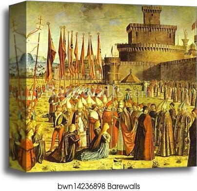 Legend of St. Ursula: The Meeting with the Pope by Vittore Carpaccio, Canvas Print