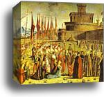 Legend of St. Ursula: The Meeting with the Pope by Vittore Carpaccio, Canvas Print