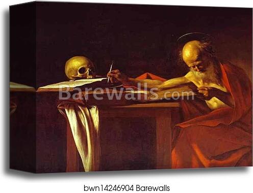 St. Jerome by Caravaggio, Canvas Print