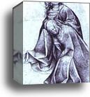 Mary and St. John at the Foot of the Cross by Hieronymus Bosch, Canvas Print