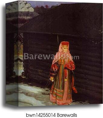 Wedding Train in XVII century Moscow. Detail by Andrey Ryabushkin, Canvas Print Wedding Train in XVII century Moscow. Detail by Andrey Ryabushkin, Canvas Print