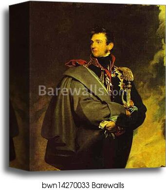 Portrait of Count Mikhail Semyonovich Vorontsov by Sir Thomas Lawrence, Canvas Print Portrait of Count Mikhail Semyonovich Vorontsov by Sir Thomas Lawrence, Canvas Print