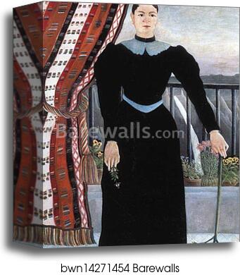 Portrait of a Woman by Henri Rousseau, Canvas Print