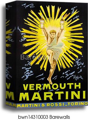 Vermouth Martini / Martini & Rossi - Torino by Leonetto Cappiello, Canvas Print Vermouth Martini / Martini & Rossi - Torino by Leonetto Cappiello, Canvas Print