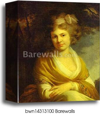 Portrait of Countess Natalia Suvorova (1775-1844), Daughter of Alexander Suvorov by Johann Baptist Lampi The Elder, Canvas Print