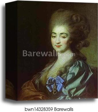 Portrait of Princess P. N. Repnina by Dmitry Levitzky, Canvas Print