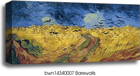 Wheatfield with Crows by Vincent Van Gogh, Canvas Print