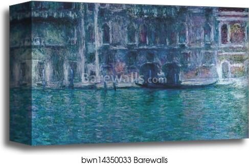 Palazzo da Mula in Venice by Claude Monet, Canvas Print