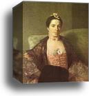 Portrait of Martha, Countess of Elgin by Allan Ramsay, Canvas Print