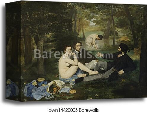  Luncheon on the Grass by Édouard Manet, Canvas Print