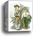 Saturday Evening Post cover – "Necessary Height" by Norman Rockwell, Canvas Print
