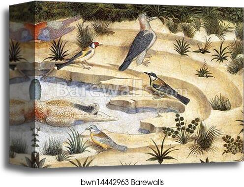 Angels Worshipping. Detail by Benozzo Gozzoli, Canvas Print