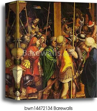 The Passion of Christ. Detail by Hans Holbein The Younger, Canvas Print
