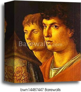 The Presentation in the Temple. Detail by Giovanni Bellini, Canvas Print