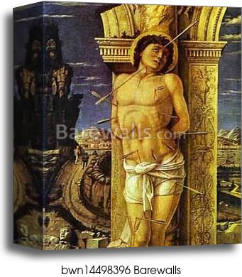 St. Sebastian by Andrea Mantegna, Canvas Print