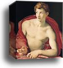 Portrait of Young Man as Saint Sebastian by Agnolo Bronzino, Canvas Print