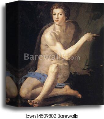 Portrait of Giovanni de'Medici as St. John the Baptist by Agnolo Bronzino, Canvas Print
