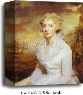 Portrait of Miss Eleanor Urquhart by Sir Henry Raeburn, Canvas Print