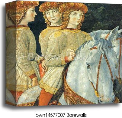 Procession of the Magus Melchior. Detail by Benozzo Gozzoli, Canvas Print Procession of the Magus Melchior. Detail by Benozzo Gozzoli, Canvas Print